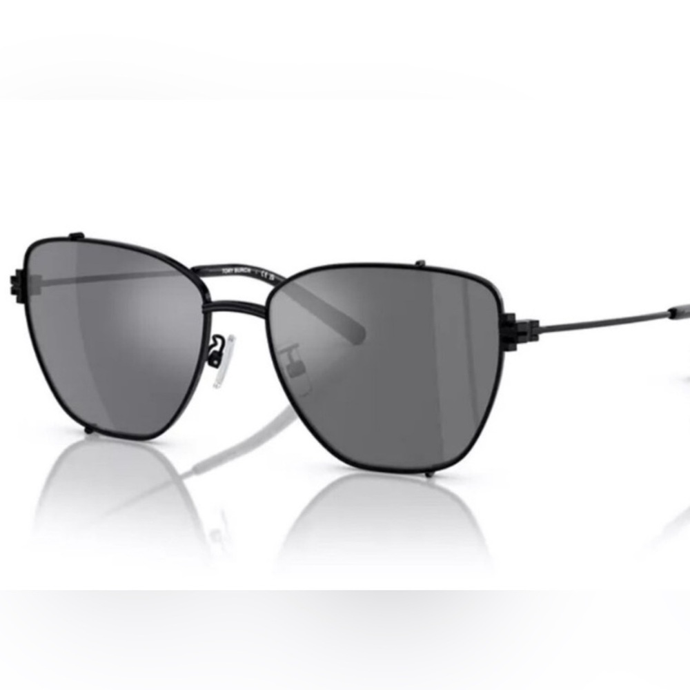 Tory Burch Black Aviator Sunglasses